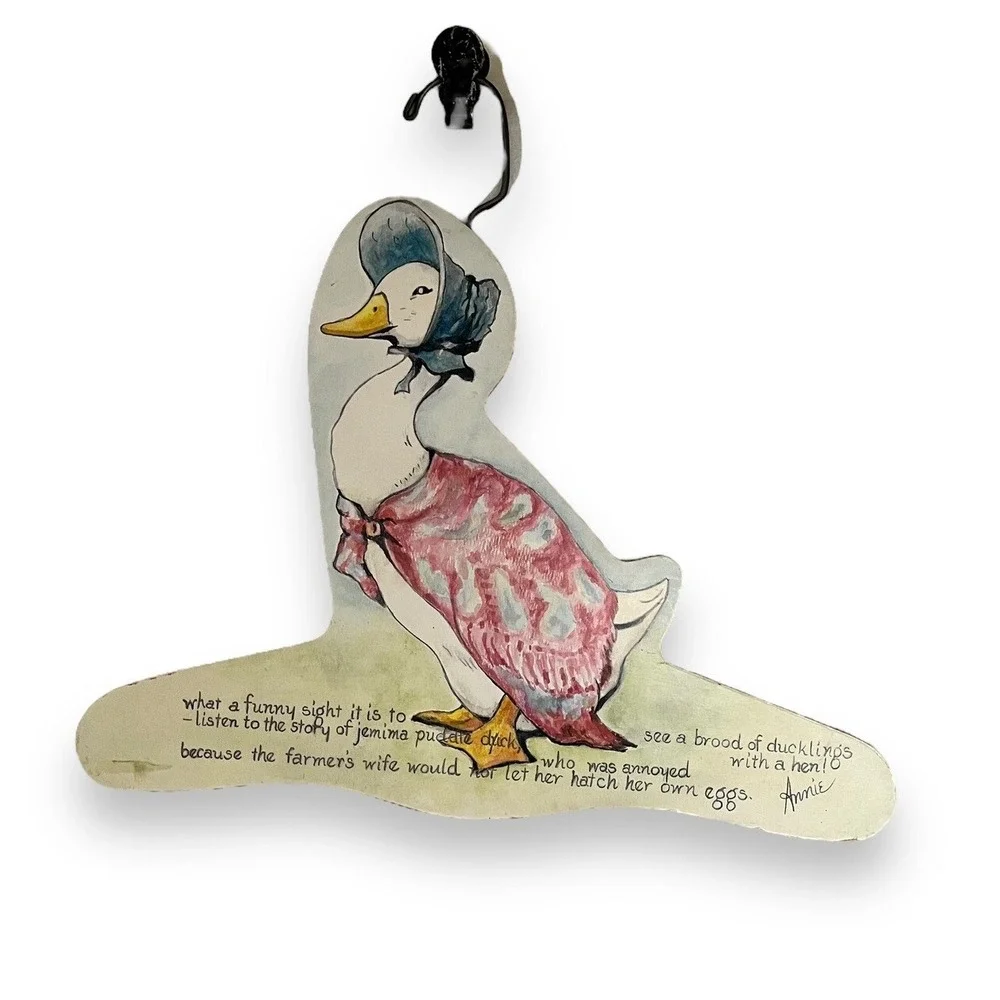 Stupell Wooden Hanger Beatrix Potter Jemima Puddle Duck Nursery Baby Made In USA
